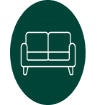 Beine hochlagern Icon